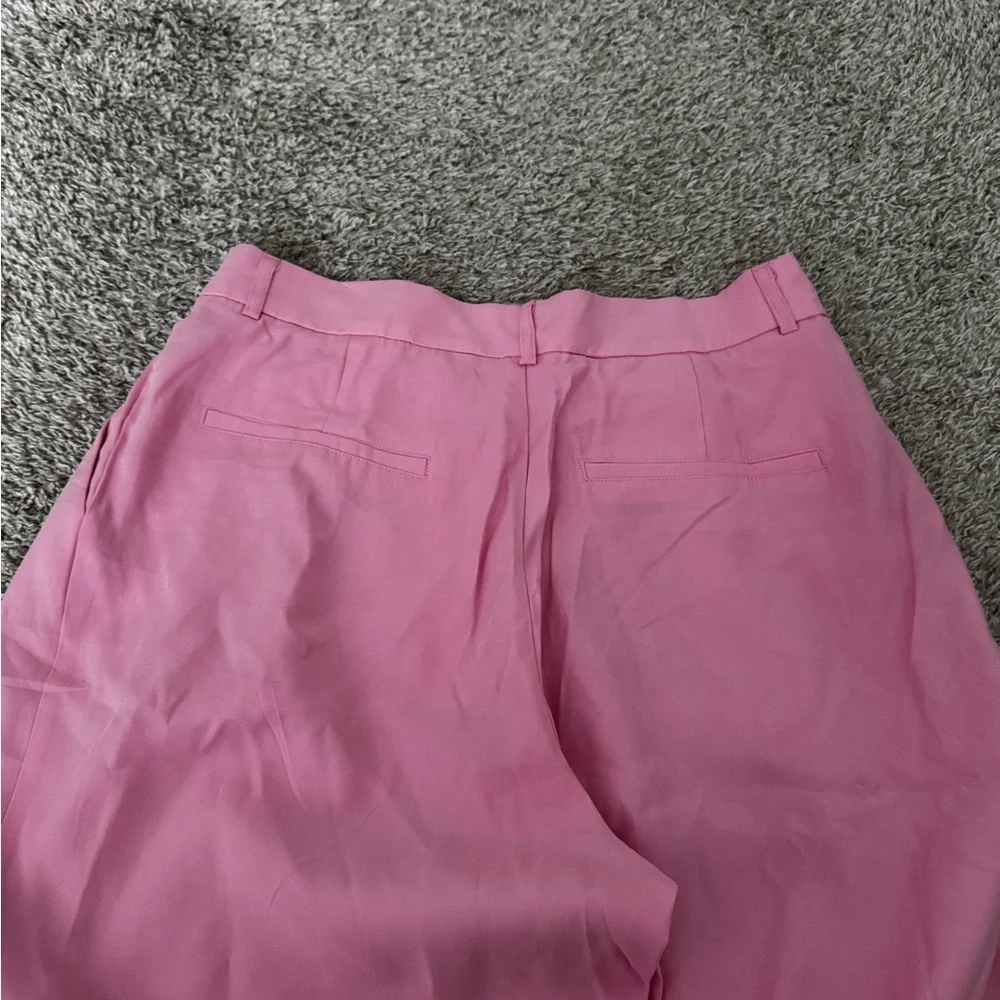 Zara Pink Wide-Leg Women's Pants - Picture 3 of 3
